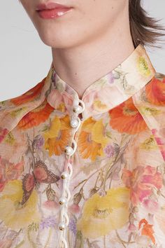 55% linen, 45% silk Spring Linen Blouse With Floral Print, Daywear Linen Blouse With Floral Print, Linen Floral Print Blouse For Daywear, Linen Blouse With Floral Print For Daywear, Elegant Linen Spring Blouse, Elegant Linen Blouse For Daywear, Feminine Silk Blouse For Summer, Formal Fitted Linen Blouse, Fitted Linen Top With Floral Print