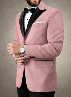 Bring a debonair stroke of style to your next formal event by adoring our Italian Silk Idna Tuxedo Jacket. Spun from a blend of polyester and viscose, this jacket offers both softness and breathability, ensuring comfort throughout your wear. Its ethnic motifs, intricately woven with golden yarns onto a pink canvas, create a truly stunning look for your lavish affair. So, grab this elite silhouette that will enhance your experience with the most exciting approach. 
 
An elusive unique piece from Party Blazer With Long Sleeves And Pressed Crease, Formal Single Breasted Tweed Jacket With Long Sleeves, Luxury Fitted Tweed Jacket For Evening, Formal Single-breasted Long Sleeve Tweed Jacket, Fitted Tweed Jacket With Long Sleeves For Semi-formal Occasions, Fitted Long Sleeve Tweed Jacket For Semi-formal Occasions, Elegant Tailored Tweed Jacket For Party, Fitted Single Breasted Suit With Shawl Collar, Formal Long Sleeve Fitted Tweed Jacket