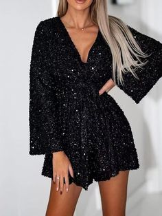 🚚FREE Shipping on orders over $80 ✨ use Code: "Mylook" for Extra Discount at checkout ﻿- 📏Sizing: run a little small 📏 Highlights - Perfect for any occasion, be it a spring party, summer wedding or fall dress-up. - Long sleeves make it a chic choice for women.- Ideal for special evenings like an evening party, birthday or wedding guest.- A versatile piece that works as a winter, spring or fall dress.- It's a party dress that can be styled for both semi-formal and cocktail occasions.- A stunning green dress that dazzles with its sequin embellishments.- Sparkle and shimmer aplenty with this sequin dress that features a V-neckline and mini dress length. - Make heads turn with this semi-formal cocktail dress that exudes sophistication and style. Specifications Gender: Women's, Style: Mature Sequin Dress Mini, Semi Formal Cocktail Dress, Loose Playsuit, Party Dress Sequin, Party Dresses Online, Semi Formal Dress, Dress Sequin, Formal Cocktail Dress, Jumpsuit Elegant