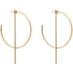 Edgy and modern hoop earrings, 18k gold plating over stainless steel Hypoallergenic Water Resistant Modern Hoop Earrings, Long Dangle Earrings, Gold Hoops, Cz Stone, 14kt Gold, Quality Jewelry, Gold Plating, Silver 925, Gold Earrings