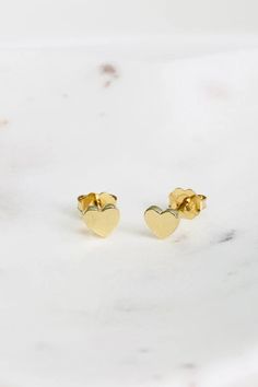 14 Karat solid gold solid heart earring pair #EADCollection #myEAD #EasterAhnDesignCollection #EAD #myEAD #finejewelry #finejewelrydesign #customjewelry #jewelrydesign #customdesign #bespoke #bespokejewelry #holidaygift #weddinggift #birthdaygift #anniversarygift #love #giftsforher #solidgold #madeinlosangeles #madeinusa #qualitywork #givingback #whattowear #valentines #valentinesday #valentinesdaygift #earrings #heart Yellow Gold Heart Pendant Earrings For Anniversary, Classic Heart-shaped Gold Plated Earrings, Classic Heart-shaped Gold-plated Earrings, Classic Gold-plated Heart Earrings, Gold Heart-shaped Earrings As Gift For Her, Gold Heart Earrings As A Gift For Her, Gold Heart Earrings Gift For Her, Classic Double Heart Earrings As Gift, Gold Heart-shaped Earrings For Her