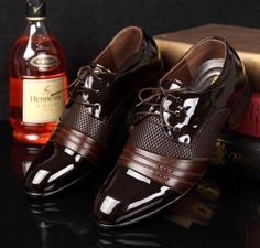 Stylish Mens Casual lace up wedding Oxford Dress formal Shoes black brown new Brown Wingtip Shoes For Party, Brown Pointed Toe Dress Shoes For Party, Brown Wingtip Dress Shoes For Party, Brown Lace-up Leather Shoes For Wedding, Brown Lace-up Oxfords For Party, Classic Brown Oxfords For Party, Elegant Brown Oxfords For Party, Brown Pointed Toe Oxfords For Party, Elegant Brown Dress Shoes For Party