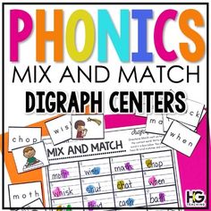 the phonics mix and match game for children to learn how to use it