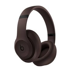 the beats on ear headphones are brown