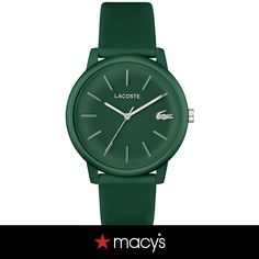 in stock Casual Green Analog Watch, Casual Green Watch With 10atm Water Resistance, Green Watch, Three Hands, Lacoste Men, 12 12, Jewelry Watches, Pick Up, In Store