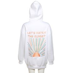 Présentation de notre sweat à capuche thermique imprimé « Regardons le coucher du soleil », un essentiel confortable et élégant pour les soirées fraîches passées à profiter de la beauté de la nature. Enveloppez-vous de chaleur et de confort tout en embrassant le message serein qui vous invite à savourer les plaisirs simples de la vie. 



 Fabriqué à partir de tissu en polyester et en coton de qualité supérieure, ce sweat à capuche assure une chaleur et un confort exceptionnels, ce qui le rend i Spring Outdoor Hoodie With Letter Print, Spring Outdoor Letter Print Hoodie, Oversized Spring Hoodie For Outdoor, Oversized Spring Outdoor Hoodie, Oversized Hoodie For Outdoor Spring, Oversized Hoodie For Outdoor Spring Activities, Spring Outdoor Sweatshirt With Letter Print, Outdoor Letter Print Sweatshirt For Spring, Trendy Hoodie Sweatshirt For Outdoor