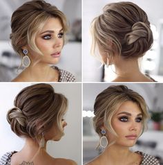 Knotted Bun, Updos For Short Hair, Medium Length Updo, Tiktok Hair, Short Hair Up, Low Updo, Short Hair Bun