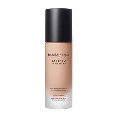 What It Is:BareMinerals Barepro 24hr wear skin-perfecting matte liquid foundation mineral spf 20 pa++ is a clean, skin-improving 24hr foundation that provides an undetectable, full coverage matte finish and ultra-comfort wear. Available in 40 shades.Why You'll Love It:Barepro 24hr wear liquid foundation is a unique formula saturated with skin tone mimicking pigments, oil absorbing minerals, and skin-loving ingredients to provide breathable, undetectable, stay-true coverage. 24hr matte wear** + 2 Pomegranate Peel, Foundation With Spf, Bare Minerals, Improve Skin Texture, No Foundation Makeup, Best Skin, Liquid Foundation, Even Skin Tone, Skin Protection