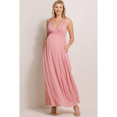 Get ready to rock your maternity fashion game with the Hello Miz Smocked Waist Tie Strap Maxi Dress! With a flattering plunge neckline and a stylish smocked waist, this dress will keep you looking and feeling your best. Perfect for any occasion, this dress is sure to be a staple in your pregnancy wardrobe. Say hello to style and comfort! Fabric Composition: 100% Rayon Care Instructions: - Wash gentle cycle cold with like colors - Do not bleach - Dry low/iron low Summer Maternity Floor-length Maxi Dress, Summer Floor-length Maternity Maxi Dress, Spring Nursing-friendly Pink Maternity Dress, Spring Pink Nursing-friendly Maternity Dress, Pink V-neck Maternity Maxi Dress, Plunge Maxi Dress, Strap Maxi Dress, Pregnancy Wardrobe, Plunge Neckline