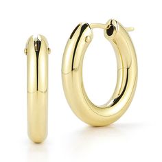 Oval Hoop Earrings Roberto Coin Jewelry, Oval Hoop Earrings, Roberto Coin, Gold Collection, Jewelry Accessories, Coin, Hoop Earrings, Yellow Gold, Yellow