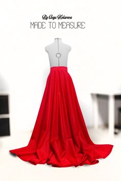 Red Voluminous Dress For Parties, Red Party Dress With Voluminous Skirt, Red Long Skirt Dress For Party, Red Long Skirt Party Dress, Full Length Red Party Skirt, Red A-line Party Bottoms, Red Floor-length Skirt For Party, Red Floor-length Party Skirt, Red Prom Dresses With Long Train