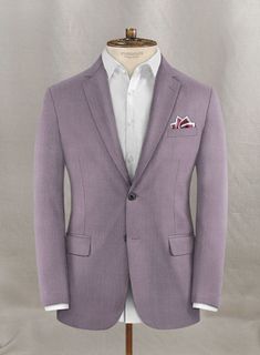 Make a voguish and exclusive update in your wardrobe with our Napolean Lavender Wool Suit that steals the spotlight off of everyone. Crafted with a wool blend, our suit exudes poise in such a way that helps you project your extraordinary personality. Its lavender color looks unique and makes you the most prominent person in the room. So be one of a kind by wearing our suit that promises nothing but admiration for you. 
 
 Look Includes  Napolean Lavender Wool Fabric  Two Button Jacket Style  Not Lavender Suit, Wool Crafts, Button Jacket, Wool Suit, Lavender Color, Jacket Buttons, Wool Fabric, Wool Jacket, Jacket Style