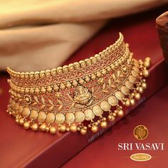 Indian Bridal Jewelry, Indian Choker Necklace, Temple Jewelry Necklace, Gold Temple Jewellery, Gold Necklace Indian