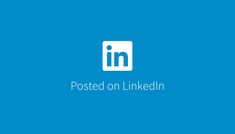 the linked logo on a blue background with white text that reads,'published on linkedin '