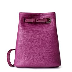 Free U.S. shipping. Style: Commuting , color:Purple, suite for season：Spring, Summer, Autumn, Winter ，Anniversary, Going out, Hanging out, Material Genuine Leather, Purple Leather Belt Drawstring Shoulder Bucket Handbags Winter Anniversary, Mini Phone, Bucket Handbags, Bucket Bags, Purple Leather, Phone Bag, White Leather, Leather Belt, Color Purple