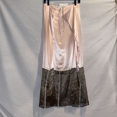 Silk Pink Sarong One Size Sheer Bottom With Embroidery With Flowers And Pearl Flowers Pink Satin Skirt For Spring, Pink Satin Lined Skirt Bottoms, Pink Satin Long Skirt, Pink Silk Skirt With Relaxed Fit, Pink Relaxed Silk Skirt, Pink Relaxed Fit Silk Skirt, Pink Silk Midi Skirt, Pink Sarong, Pink Silk Skirt