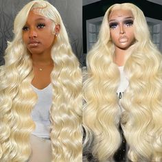 PRICES MAY VARY. 【613 Lace Front Wigs Human Hair Material】:The Blonde Frontal Wig is Grade 10A Brazilian Virgin Human Hair,613 13x4 Lace Front Wigs Human Hair Pre Plucked,Easy to be dyed, and Takes Color Very Well,no dry ends,True to Length. 【Blonde Wig Human Hair Wigs Quality】:613 Blonde 13X4 HD Transparent Lace Front Wig is 100% Unprocessed Human Hair,180% Density Blonde Body Wave Lace Front Wigs Human Hair Looks More Natural and Full.Can Perfectly Fit your Skin.Can be Curlyed and Restyled as 613 Wig Hairstyles, Blonde Frontal, 613 Lace Front Wig, 613 Wig, Wigs Blonde, Blonde Waves, Wig Hat, Blonde Lace Front Wigs, Hair For Women