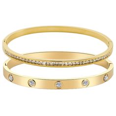 PRICES MAY VARY. Gold Bracelets for Women:The Vessantara gold stackable bracelets are made of high-quality stainless steel with 14K gold plated finish.They are strong,durable,and have a perfect fit.These Girls bracelets are non-allergenic and will not cause skin irritation.They are designed to never fade or lose their shine,ensuring the color of your wrist remains the same. 2 Pcs Bracelet:There are 3 combination styles to choose from:cubic zirconia Bracelet set,Bamboo Bracelet set,and Golden Bea Gold Stacked Bracelets, Golden Bracelet For Women, Bamboo Bracelet, Golden Bracelet, White Gold Bangle, Clothing Wishlist, Diy Gold, Women Bracelets, Cubic Zirconia Bracelet