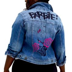 Torrid Barbie Denim Jacket Plus Size New With Tags Size 6 Sold Out Retail $129 Been In My Closet Since I Got It. I Lost Weight And It’s Too Big. Absolutely No Issues Pet & Smoke Free Home Please Don’t Ask Me How Low I’ll Go, I’m Open To Realistic Offers. I’ll Keep If I Don’t Sell. A Medium Wash Refines This Denim Trucker Jacket That's Designed With Just The Right Amount Of Stretch To Fit And Flatter, So You Can Look Super Cute On Your Date With Ken. Pointed Collar Button Closure Chest And Front Pink Denim Jacket For Spring Streetwear, Pink Denim Outerwear For Streetwear, Trendy Fitted Pink Denim Jacket, Trendy Pink Denim Outerwear, Fitted Pink Denim Jacket For Spring, Pink Denim Jacket With Pockets, Pink Denim Jacket For Streetwear, Fitted Pink Denim Jacket With Long Sleeves, Pink Fitted Long Sleeve Denim Jacket