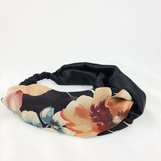 2 Color Black Silk Knot Headband R Belliard - RBelliard How To Wash Silk, Silk Gifts, Silk Headband, Turban Headwrap, Cute Headbands, Black Headband, Silk Hair, Chiffon Material, Headband Hair