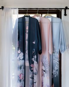 Your kimono robe is as unique as you are, lovely. No shoulder seams and 3/4 length sleeves mean each piece will fall a little differently on everyone. Our wish for you is that you feel like the confident queen you are whenever you slip into one of our silk or charmeuse designs. Find the one for you, via link in bio! photo: @angiesilvy Wedding Silk Wrap Kimono, Elegant Open Front Pink Kimono, Long Silk Kimono, Flower Kimono, Kimono Dressing Gown, Silk Kimono Robe, Long Kimono, Silk Kimono, Dressing Gown