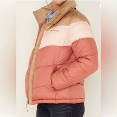 A Cozy Solution To Winter, This Water-Resistant Puffer Has Zippered Hand Pockets, A Super Soft Chin Guard, And Is Filled With Down-Like Thermarator Insulation That Traps Warmtheven When Wet. Fall Outdoor Color Block Outerwear, Winter Color Block Outerwear For Outdoor Activities, Pink Puffer Jacket For Fall Outdoor Use, Pink Puffer Jacket For Fall Outdoor Activities, Pink Puffer Jacket For Outdoor Fall Activities, Winter Color Block Brown Outerwear, Pink Color Block Winter Outerwear, Winter Brown Color-block Outerwear, Winter Brown Color Block Outerwear