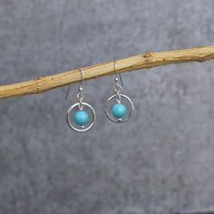 ✦ Get ready to bathe in all the compliments with these must-have turquoise earrings! With its unique beaded silver design, this pair of earrings is the perfect accessory that will add a touch of effortless bohemian chic to any outfit. Whether you are looking for everyday accessories or a special gift for that one person in your life, you won't go wrong with these stylish and creative turquoise earrings. Stick them on and embrace the fun vibes! 💎  Please Note As with all Natural Gemstones The co Nickel Free Sterling Silver Beaded Earrings, Nickel-free Round Sterling Silver Beaded Earrings, Sterling Silver Beaded Earrings, Minimalist Beaded Round Earrings, Turquoise Circle Earrings Gift, Hypoallergenic Sterling Silver Beaded Earrings, Nickel-free Turquoise Beaded Earrings In Sterling Silver, Turquoise Sterling Silver Hypoallergenic Beaded Earrings, Hypoallergenic Turquoise Beaded Earrings In Sterling Silver