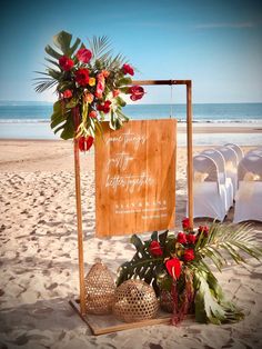 Beach Civil Wedding Decoration, Boho Tropical Wedding Color Schemes, Hawaiian Wedding Backdrop, Surfboard Welcome Sign Wedding, Wedding Without Bouquet, Tropical Wedding Ideas Decor, Tropical Beach Wedding Ideas, Simple Tropical Wedding Decor, Tropical Beach Wedding Decorations