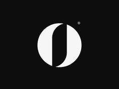 the letter o is shown in black and white, with an oval shape on it