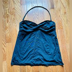 This Top Was Almost Brand New Only Worn Once And It’s In A Very Good Condition. It Has A Soft And Stretchy Material And Has No Built In Padding. I Will Accept Any Offers On The Price Black Stretch Beachwear Tops, Black Sleeveless Beachwear Top, Black Tops With Built-in Bra For Vacation, Y2k Style Fitted Beach Tops, Black Vacation Tops With Built-in Bra, Y2k Tank Top For The Beach, Black Y2k Beach Tops, Fitted Y2k Beach Tops, Y2k Tank Top With Built-in Bra For Summer