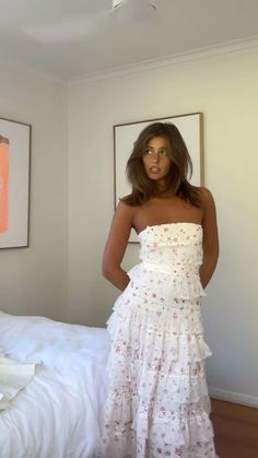 Anne Louise boutique x Lovette Maxi Lace dress from SilkFred Anne Louise Boutique, Italy Dress Outfit, Sunset Dinner Outfit, Aesthetic Dresses Long, Long Dresses Casual Maxi Summer Outfits, Grad Party Outfit Ideas, Floral Summer Dress Long, Cottage Dresses, Spanish Dresses