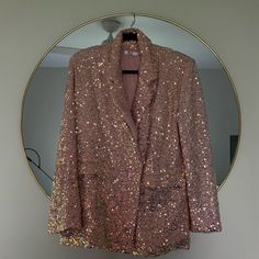 Chic Oversized Blazer / Blazer Dress. Worn Once. I’m 5’9. Perfect For Shorter As Well. Sparkly Blazer, Sla The Label, Sequin Blazer, Oversized Blazer, Blazer Dress, The Label, Blazer Suit, Colorful Dresses, Suit Jacket