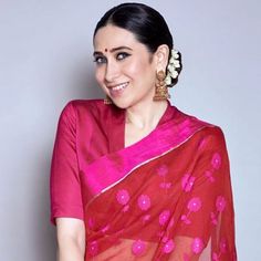 Kapoor Family, S Initial, Backless Blouse Designs, Women Working, Karisma Kapoor