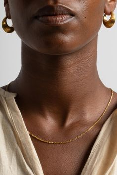 The Small Solo Chain features single woven links joined by a Mycenae-inspired fibula clasp, a.k.a. the first safety pin. 22K Yellow Gold Made in NYC Chain Loop, Safety Pin, 22k Gold, A K, The First, Yellow Gold, Chain, Yellow, Gold