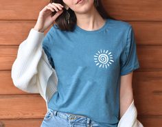 Minimal Sun T-Shirt, Summer Beach T-Shirt, Minimalist Outfit, Minimalism Shirt, Summer Vacation Shirt, Sunshine Shirt,  Nature Lover Tee, Sunshine Shirt, Summer Vacation Shirt, Beach T Shirt, Beach T Shirts, Custom Shirt, Vacation Shirts, Minimalist Outfit, Text Color, Houston Tx