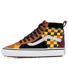 Vans Shoes Skate shoes VN0A3DQ522Z Shoes Skate, Skate Shoes, Vans Shoes, Black N Yellow, High Top, Black Shoes, High Tops, Sneakers, Yellow