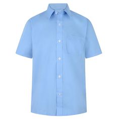 1 Pack Boys School Short Sleeve Shirts In Sky Blue and White Colour We offer the best quality 1 Pack Boys School Short Sleeve Shirts In Sky Blue and White Colour along with the following extra features:- Good  Quality Material 65% Polyester, 35% Cotton Easy Care Casual Wear Perfect for School Wear Latest Design Very soft and nice Material Machine Washable Polo Collar Neckline Available Colours: White,  Sky Blue. Classic Short Sleeve School Tops, Classic Short Sleeve Tops For School, Classic Short Sleeve Shirt For School, Classic Short Sleeve School Shirt, Blue Short Sleeve School Shirt, Cotton Short Sleeve School Shirt, Casual Light Blue Short Sleeve Dress Shirt, Blue Cotton Short Sleeve Dress Shirt, Classic Light Blue Short Sleeve Dress Shirt