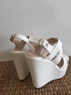 Now it has 6 cm heel length option too 6 cm , 8 cm , 10cm ,11cm ,12cm ,13 cm or 14 cm heel length options wedge Shoes Ivory , white color options These shoes will look great on you along with your wedding dress at your wedding. Everyone's eyes will be on you. Elegant Ankle Strap Wedge Sandals For Wedding, White Closed Toe Wedge Sandals With Platform, Chic Wedge Heel Wedding Sandals, Chic Wedge Heel Sandals For Wedding, Chic Ankle Strap Wedge Sandals For Wedding, Summer Wedding Platform Wedge Sandals, White Platform Wedding Shoes For Spring, White Wedge Sandals With Heel Strap And Round Toe, White High Heel Wedge Sandals For Party