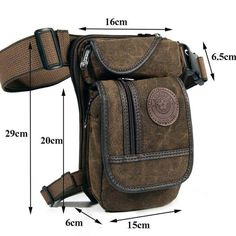 High Quality Leg Bag Brown Outdoor Phone Bag, Portable Brown Phone Bag For Outdoor, Casual Brown Wallet With Zipper Pocket, Casual Brown Wallets With Zipper Pocket, Casual Brown Phone Bag For Outdoor, Casual Phone Bag With Anti-theft Pocket For Daily Use, Casual Phone Bag With Pockets For Outdoor, Black Phone Bag With Pockets For Outdoor, Brown Mobile Phone Bag For Outdoor Activities