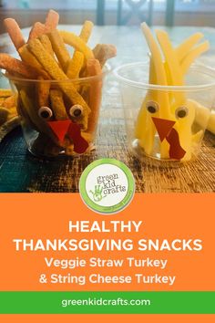 healthy thanksgiving snacks for kids to make with their own hands and feet, including chicken sticks