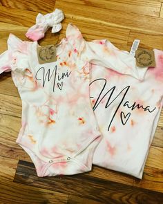 "This Mama and Mini sweatshirt jumper duo is the cutest way to match with your little one.... also a perfect gift idea! These shirts are ice dyed and therefore each shirt pattern will appear different. Ice dye is available in green/sage, yellow/butterscotch, red/wine, black, pink/salmon, blue/aegean sea. (the listing photo is yellow/butterscotch dye) -- Ice dye creates a unique and fun pattern creating a dark and light color appearance. Each shirt is ONE OF A KIND....If there is a color that is Mama And Mini Shirt, Pearl Jacket, Mommy Daughter Outfits, New Mom Shirt, Daughter Outfits, Mama And Mini, Green Sage, Mommy And Me Shirt, Ice Dye