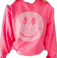 Trendy Pink Winter Sweatshirt, Trendy Pink Sweatshirt For Winter, Trendy Pink Sweatshirt For Fall, Trendy Pink Long Sleeve Sweatshirt, Trendy Pink Fall Sweatshirt, Trendy Pink Cotton Sweatshirt, Playful Crew Neck Hoodie For Winter, Pink Hoodie For Leisure In Fall, Pink Hooded Sweatshirt For Leisure