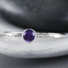 Oval Amethyst Ring, Pinkie Ring, Unique Promise Rings, Oval Sapphire Ring, To Infinity And Beyond, February Birthstone, Pinky Ring, Dainty Ring, Amethyst Ring