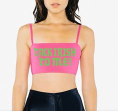 Our fabulous Talk Irish To Me Neon Pink Super Crop Tank offers incredible style and comfort! Super cropped for an amazing sexy fit, this limited edition crop top has great style and a soft cotton spandex stretch. The straps are adjustable as well, a total show stopper! AMERICAN APPAREL Premium Cotton/Spandex