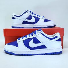 New In Box Nike Dunk Low Racer Blue Dd1391-401 Size 10 Mens Ships Sameday Thank You For Shopping With Us Nike Dunk Low Racer Blue, Dunk Low Racer Blue, 90s Basketball Shoes, Orange Basketball Shoes, Air Max 90 Black, Nike Air Max 200, Nike Air Max Excee, Rare Nikes, Nike Air Presto