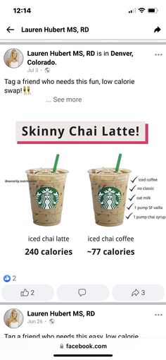 Starbucks Iced Chai Drinks, Low Calorie Starbucks Order, Best Low Calorie Starbucks Drinks, Low Cal Fall Starbucks Drinks, Low Fat Starbucks Drinks