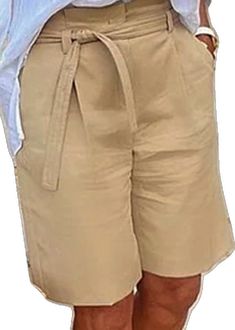 Zipper Pants, Type Of Pants, Color Khaki, Straight Pants, Short Pants, Casual Women, Casual Shorts