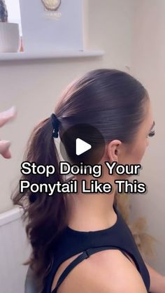 Cute Long Hair Ponytails, Sleek Ponytail For Wedding, Slick Back Ponytail Medium Hair, Full Looking Ponytail, Cute Hair Ponytails, Hair In Ponytail Ideas, Best Haircuts For Ponytails, Cute Summer Ponytails, Easy Hair Ponytail Styles