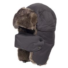 Designed for alpine conditions, this winter cap is made from high-density, double-layered, and light water repellent fabric. The interior features a comfortable and breathable padded lining. Trimmed with non-shedding, extra-soft faux fur. This hat also comes with a removable fleece-lined face mask for extreme cold weather. Perfect for snow sports, skiers, hikers, and hunters. Material: Polyester, Faux FurClimate: Cold Winter Waterproof Adjustable Hats, Waterproof Adjustable Winter Hats, Adjustable Waterproof Winter Hats, Winter Outdoor Hats With Ear Flaps, Winter Outdoor Hat With Ear Flaps, Windproof Winter Hats With Ear Flaps, Gray Hats For Outdoor Activities In Winter, Gray Hats For Outdoor Winter Activities, Gray Hats For Winter Outdoor Activities