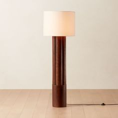 a lamp that is sitting on the floor